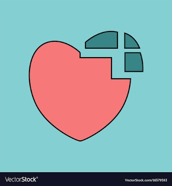 Flat icon design collection heart disease vector image