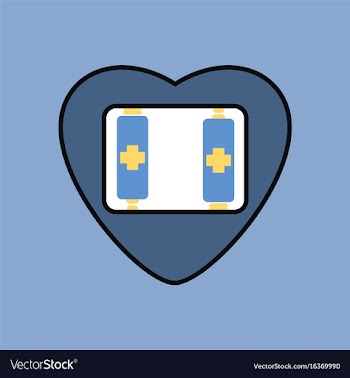 Flat icon design collection heart icon with a vector image