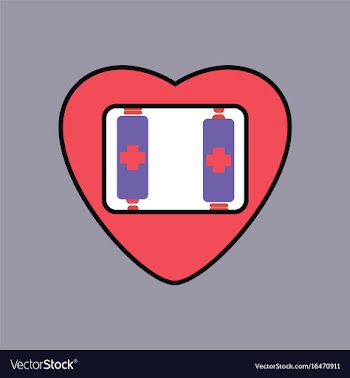 Flat icon design collection heart icon with a vector image