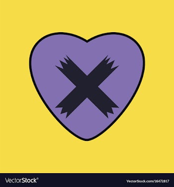Flat icon design collection heart plaster icon vector image