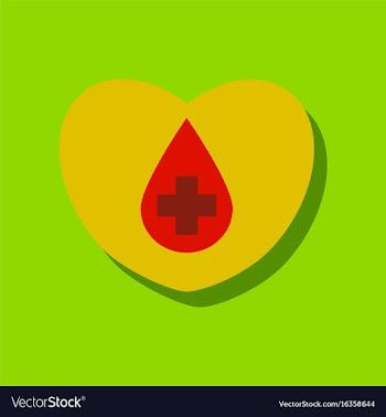 Flat icon design collection heart with a cross in vector image
