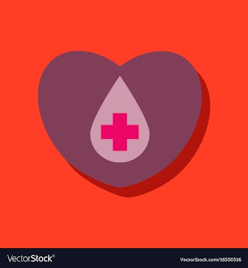 Flat icon design collection heart with a cross in vector image