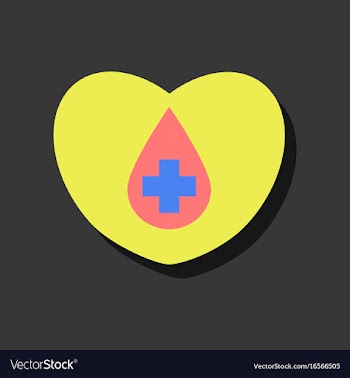 Flat icon design collection heart with a cross in vector image