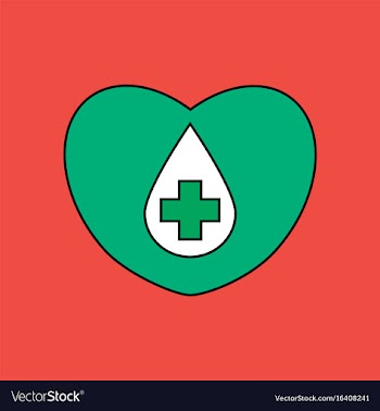 Flat icon design collection heart with a cross vector image
