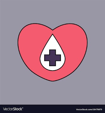 Flat icon design collection heart with a cross vector image