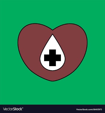Flat icon design collection heart with a cross vector image