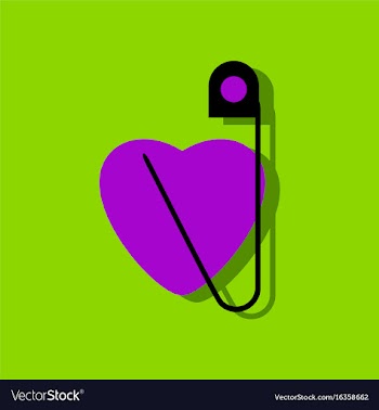 Flat icon design collection heart with a safety vector image