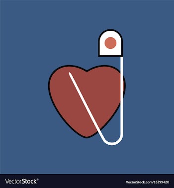 Flat icon design collection heart with a safety vector image