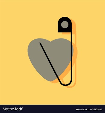Flat icon design collection heart with a safety vector image