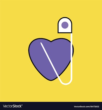 Flat icon design collection heart with a safety vector image
