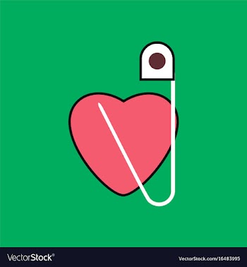 Flat icon design collection heart with a safety vector image