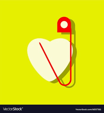 Flat icon design collection heart with a safety vector image