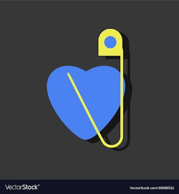 Flat icon design collection heart with a safety vector image