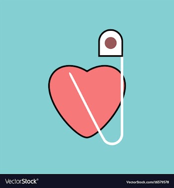 Flat icon design collection heart with a safety vector image