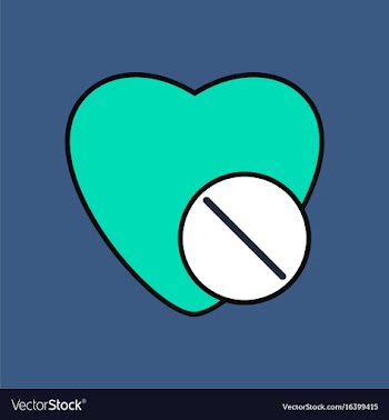 Flat icon design collection heart with medical vector image