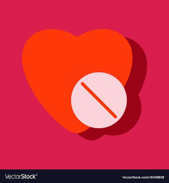 Flat icon design collection heart with medical vector image