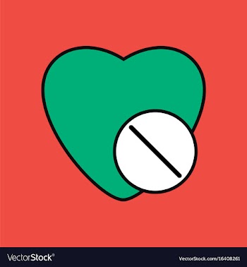 Flat icon design collection heart with medical vector image