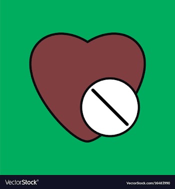 Flat icon design collection heart with medical vector image