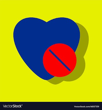 Flat icon design collection heart with medical vector image