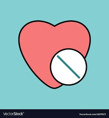 Flat icon design collection heart with medical vector image