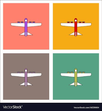 Flat icon design collection heavy military vector image