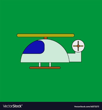 Flat icon design collection helicopter toy flying vector image