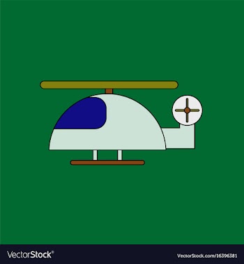 Flat icon design collection helicopter toy flying vector image