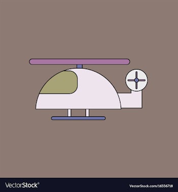 Flat icon design collection helicopter toy flying vector image
