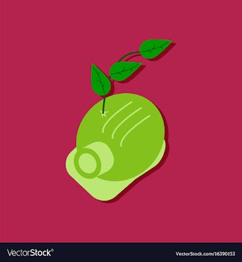 Flat icon design collection helmet and plant in vector image