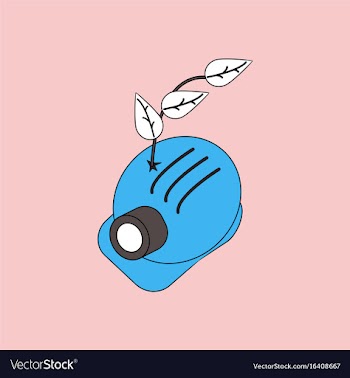 Flat icon design collection helmet and plant vector image