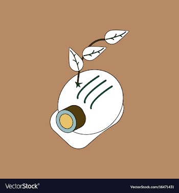 Flat icon design collection helmet and plant vector image