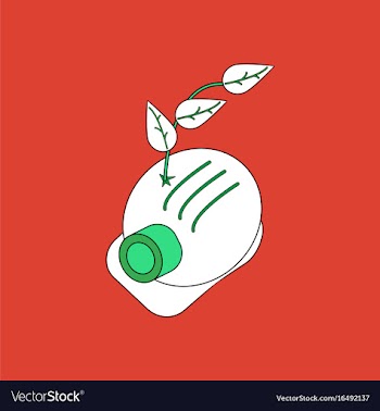 Flat icon design collection helmet and plant vector image