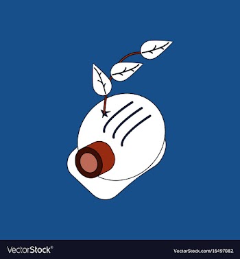 Flat icon design collection helmet and plant vector image