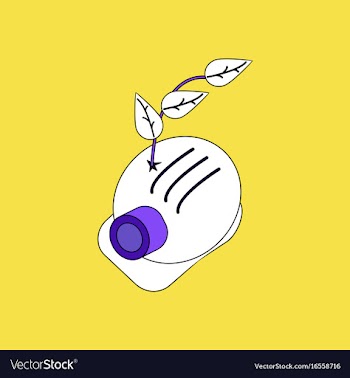 Flat icon design collection helmet and plant vector image