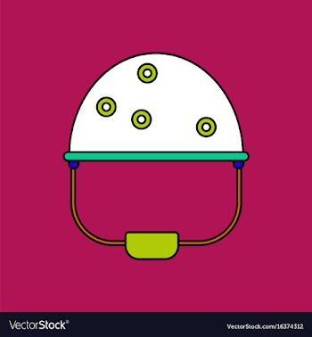 Flat icon design collection helmet with bullet vector image