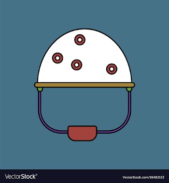Flat icon design collection helmet with bullet vector image