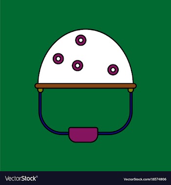 Flat icon design collection helmet with bullet vector image