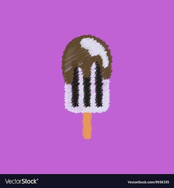 Flat icon design collection ice cream vector image