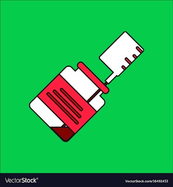 Flat icon design collection injection and ampoule vector image