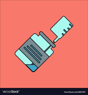 Flat icon design collection injection and ampoule vector image