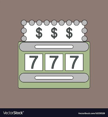 Flat icon design collection jackpot machine casino vector image