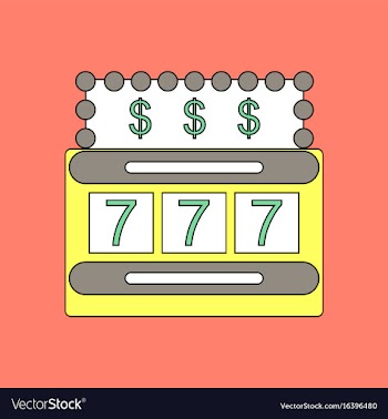 Flat icon design collection jackpot machine casino vector image