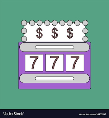 Flat icon design collection jackpot machine casino vector image