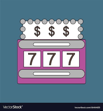 Flat icon design collection jackpot machine casino vector image