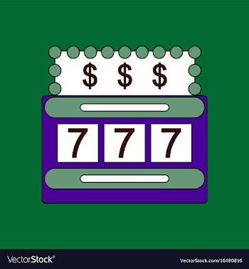 Flat icon design collection jackpot machine casino vector image