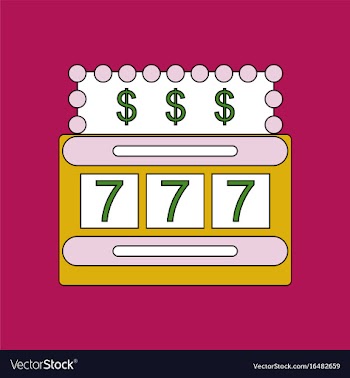 Flat icon design collection jackpot machine casino vector image