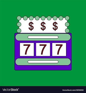 Flat icon design collection jackpot machine casino vector image