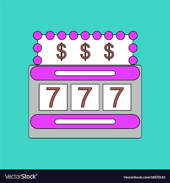 Flat icon design collection jackpot machine casino vector image