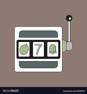 Flat icon design collection jackpot machine vector image