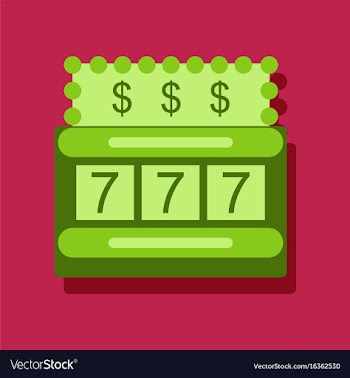 Flat icon design collection jackpot machine vector image